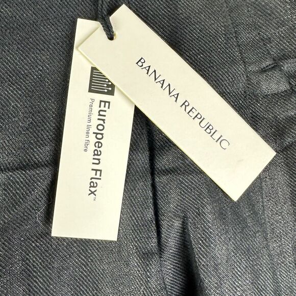 Banana Republic European Flax Linen Pants Womens 0 High Rise Volume Wide Leg NEW - Picture 9 of 16